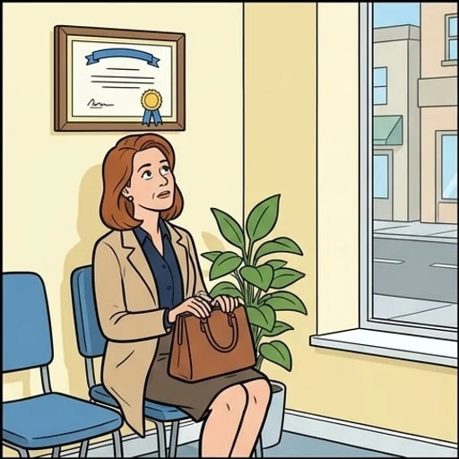 Dentist Waiting Room: a High School Crush Returns — illustration 1