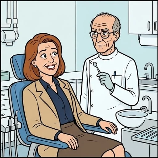 Dentist Waiting Room: a High School Crush Returns - illustration 4
