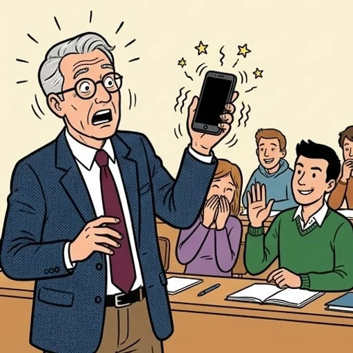 University Professor's Prank Call Backfires on Speakerphone - illustration 3