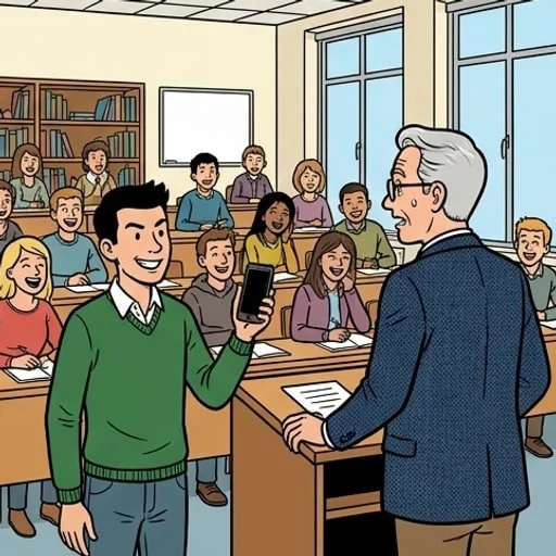 University Professor's Prank Call Backfires on Speakerphone - illustration 4