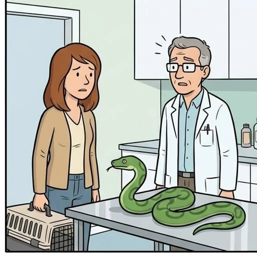 Veterinarian Reveals Why a Woman's Python Stopped Eating - illustration 3