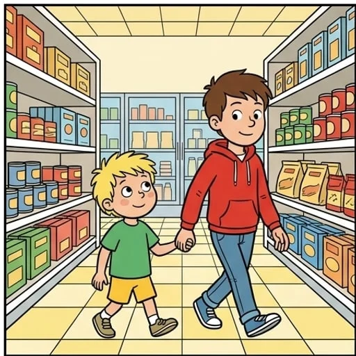 9-Year-Old’s Supermarket Purchase Stuns the Cashier — illustration 1