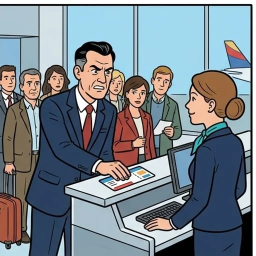 Airport check-in: rude passenger gets the perfect reply - illustration 2