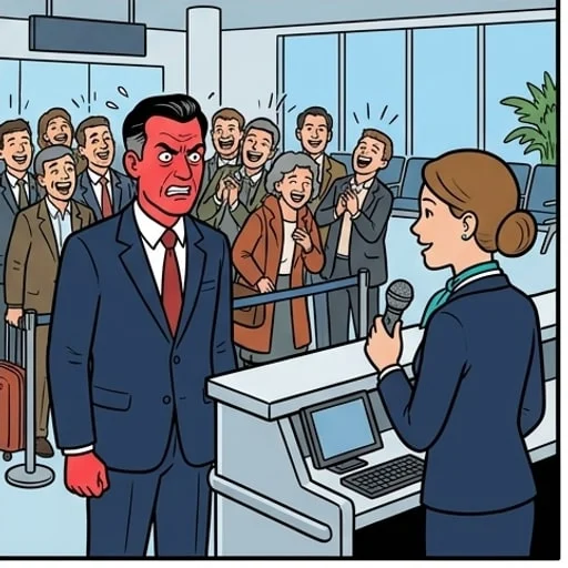 Airport check-in: rude passenger gets the perfect reply - illustration 4