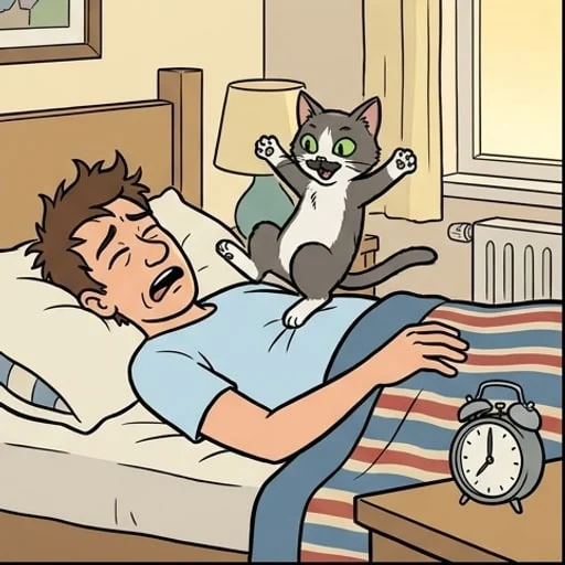 Cat owners and the 6 a.m. alarm clock problem - illustration 4
