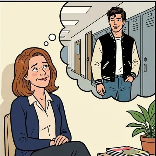Dentist Appointment: Alice Spots a High School Name - illustration 2