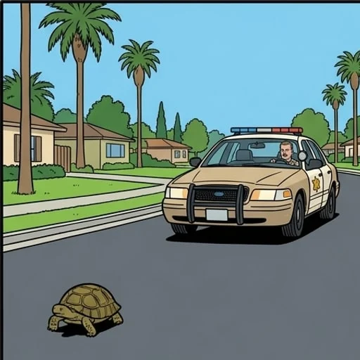 Driving Joke: Florida Deputy Spots the Slowest Roadblock — illustration 1