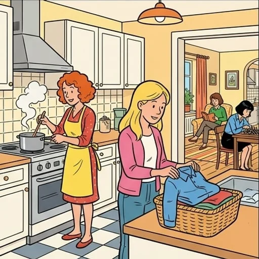 Five Sisters Riddle: What Is the Fifth Sister Doing? - illustration 2