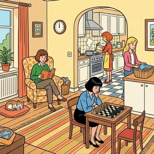 Five Sisters Riddle: What Is the Fifth Sister Doing? - illustration 3