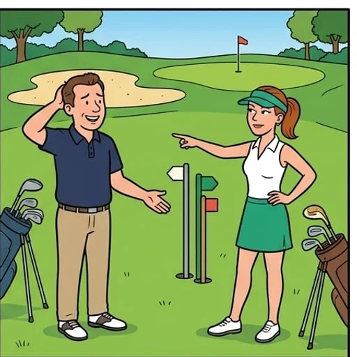 Golf Course Salesman Gets Lost and Meets His Match - illustration 2