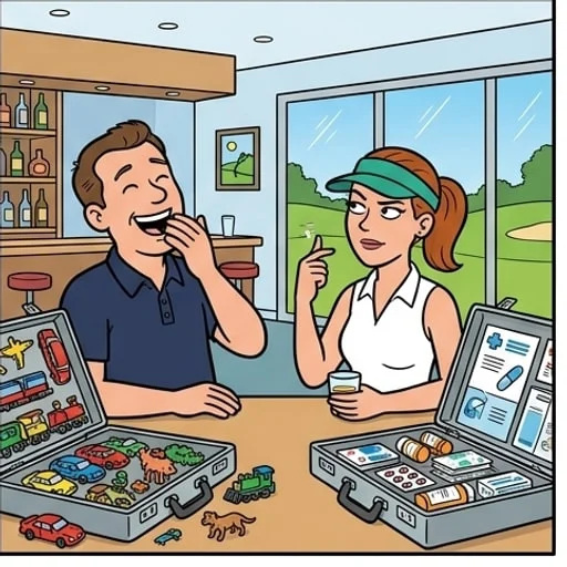 Golf Course Salesman Gets Lost and Meets His Match - illustration 4