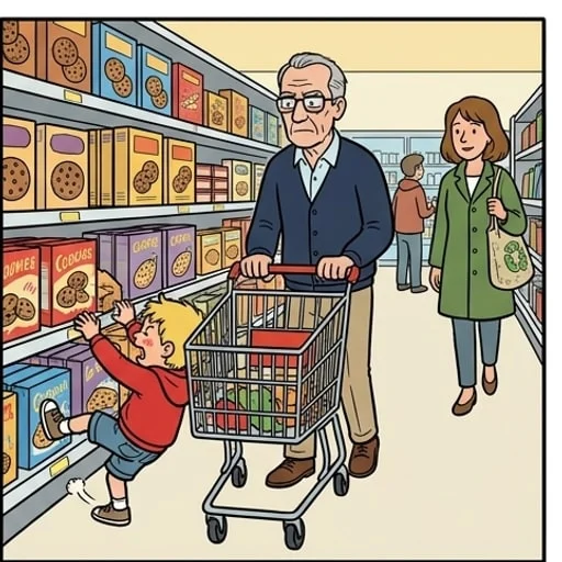 Grandpa Loads the Car After a Grocery Store Meltdown - illustration 2