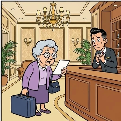 Hotel bill dispute: a 70-year-old guest gets even — illustration 1