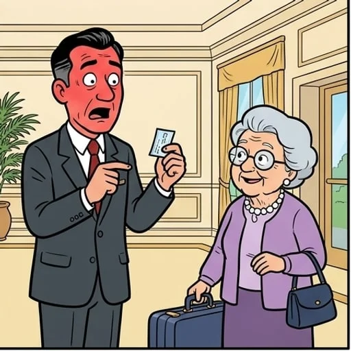 Hotel bill dispute: a 70-year-old guest gets even - illustration 4