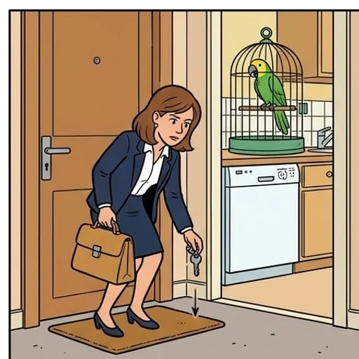 Laura Warned the Repairman About Her Parrot — illustration 1