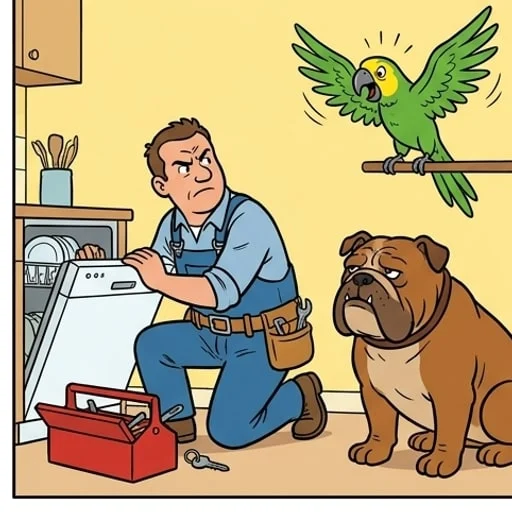 Laura Warned the Repairman About Her Parrot - illustration 3