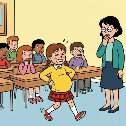 School Show-and-Tell: Erica Explains Childbirth to Class - illustration 3