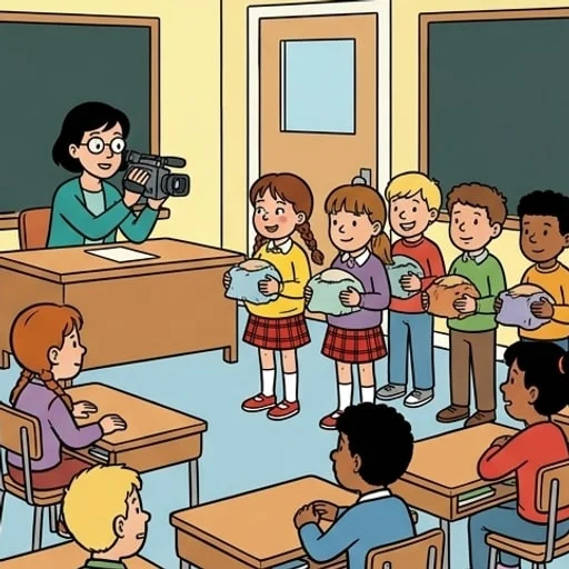 School Show-and-Tell: Erica Explains Childbirth to Class - illustration 4