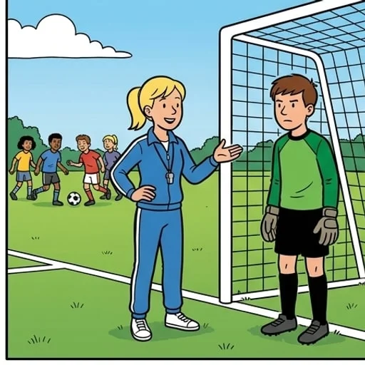 School Soccer Mix-Up: the PE Teacher and the Quiet Student - illustration 3