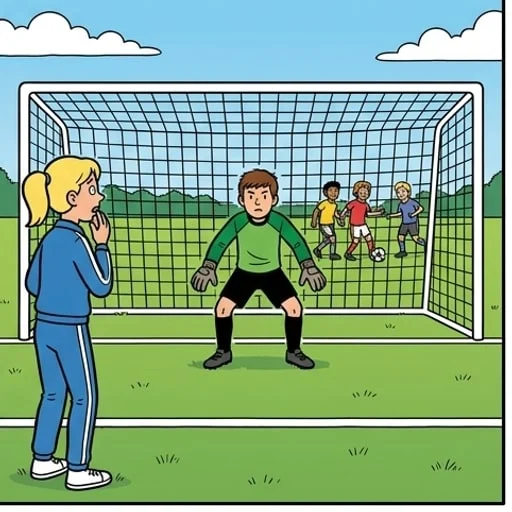 School Soccer Mix-Up: the PE Teacher and the Quiet Student - illustration 4