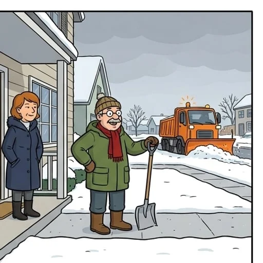 Snow Shoveling Diary: a Husband Loses His Cool by Christmas - illustration 2