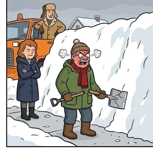 Snow Shoveling Diary: a Husband Loses His Cool by Christmas - illustration 3