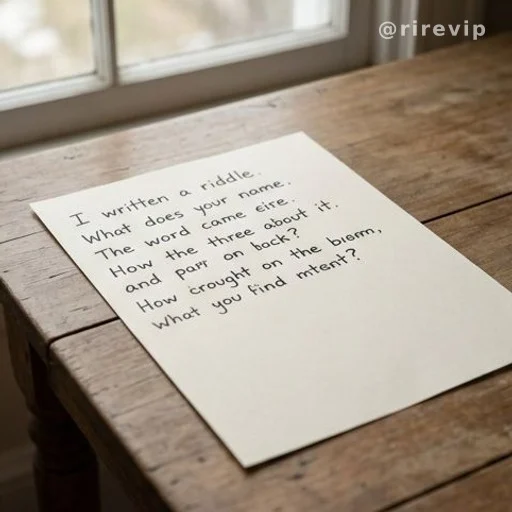 Handwritten riddle on paper about Jenny and her kids