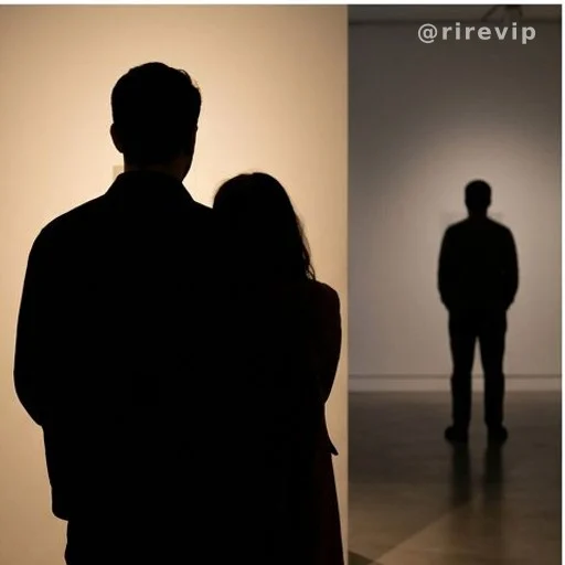 Two silhouettes illustrating emotional connection versus solitude and introspection