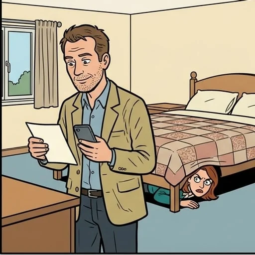 Wife Hides Under the Bed to Catch Her Late Husband - illustration 3